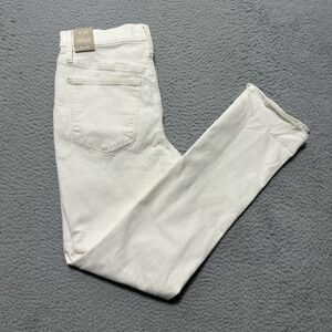 Madewell Slim‎ Boyjean Jeans Women's 25 White Stretch Denim Distressed Pants